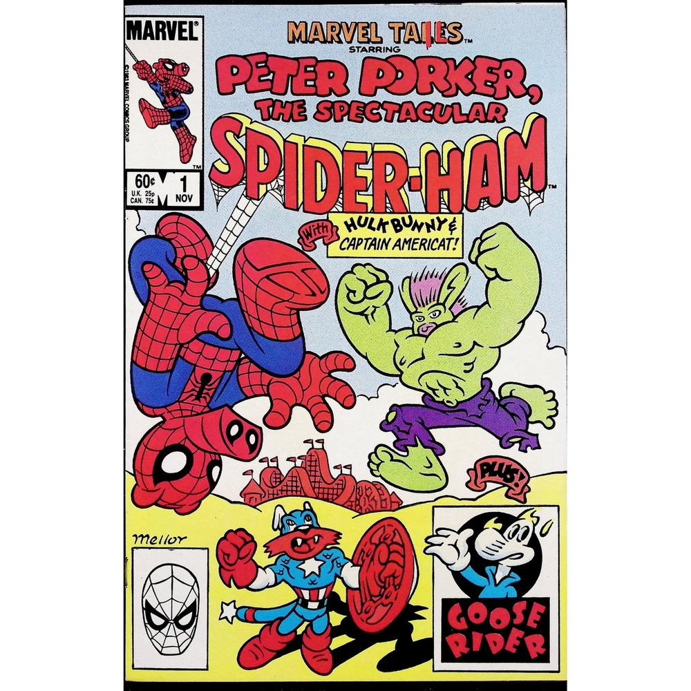 Marvel Tails #1 Direct Edition 1st Peter Porker Marvel Comic Book 1983